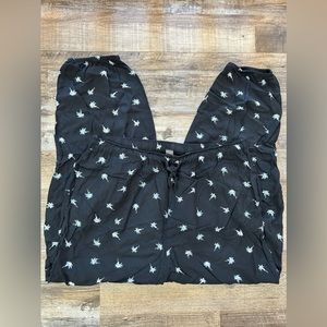 Volcom palm tree pants. Loose Lighweight Jogging Pants. Size Large.